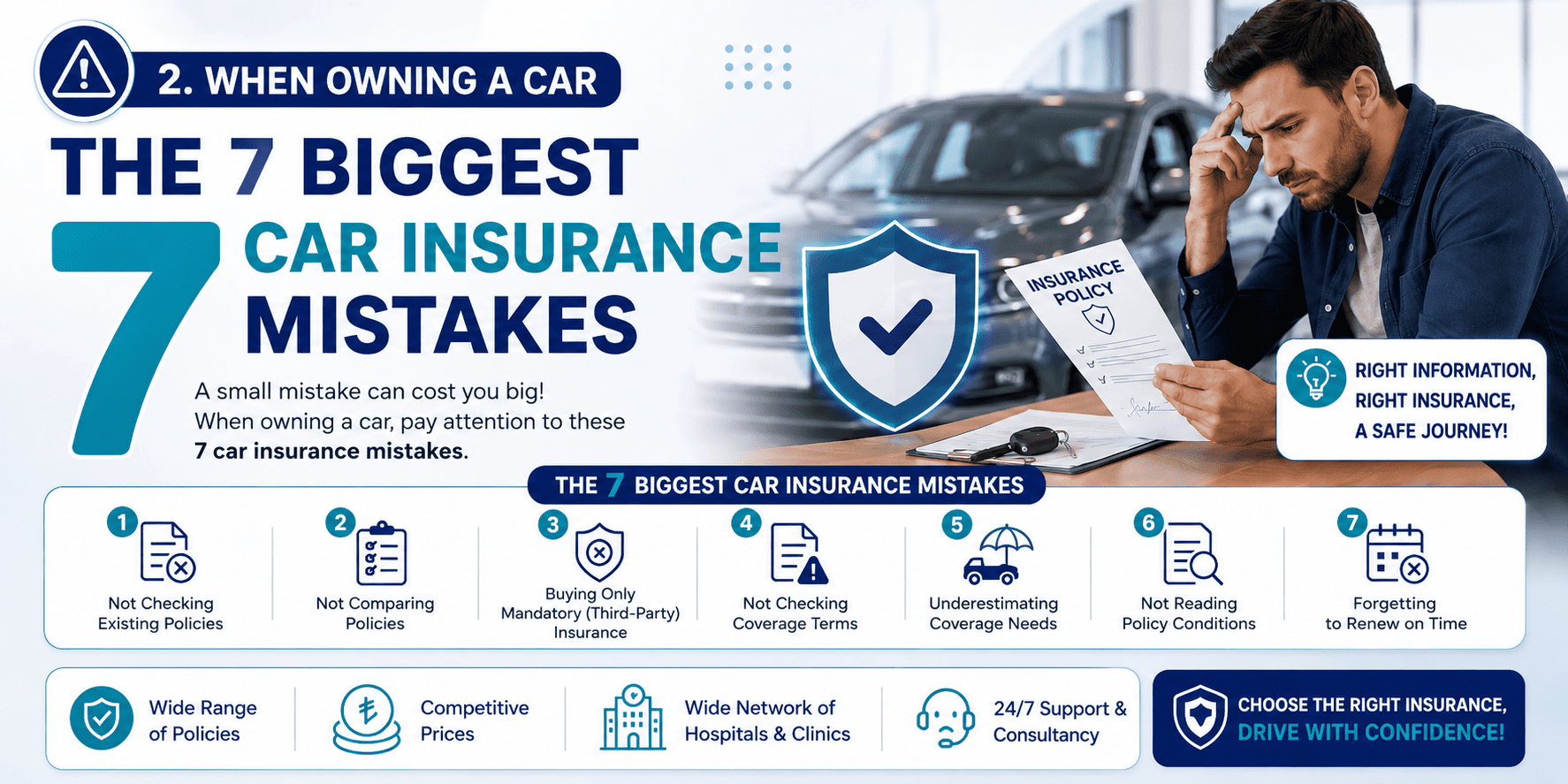 The 7 Biggest Insurance Mistakes When Buying a Used Car