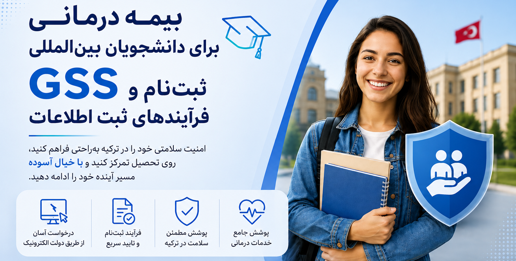 راهنمای جامع بیمه سلامت همگانی (GSS) برای دانشجویان بین‌المللی